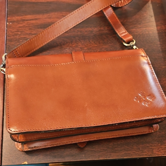 Patricia Nash Brown Leather Crossbody Bag - Picture 3 of 9